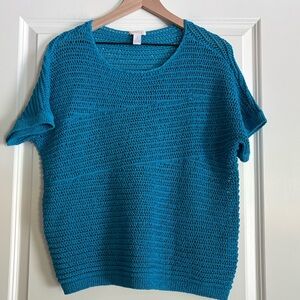 Chicos Lightweight Short Sleeve Sweater
